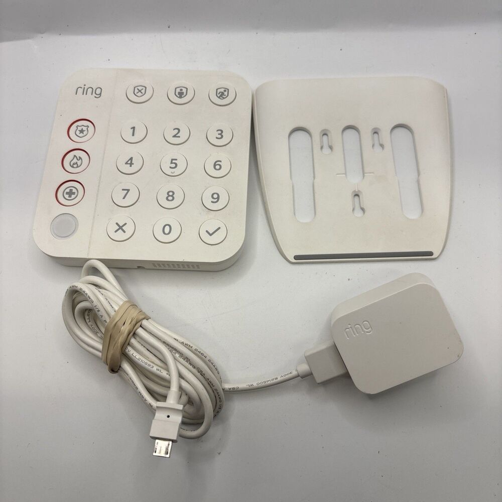 Ring 5AT2S7 (2nd Gen) White 19-Button Home Security System Wireless Alarm Keypad